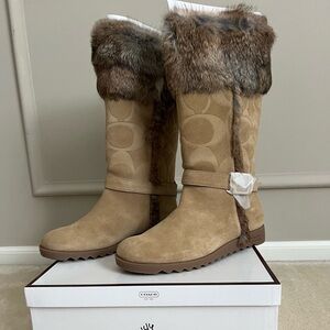 Coach boots - 8- BRAND NEW
